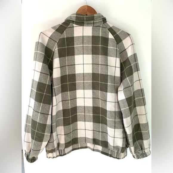 VINTAGE TAN JAY Plaid Bomber Jacket - Picture 3 of 9